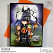 TINY TOWNIE TRICK OR TREATERS RUBBER STAMP